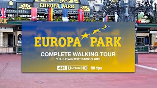 EUROPA PARK  Complete Walking Tour 4K60fps  Hallowinter Season 23 [upl. by Jesus]