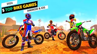 Top 5 Best Bike Games for Android of 2024  OFFLINE [upl. by Daisy]