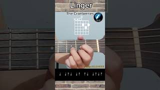 Linger  The Cranberries 1993  Easy Guitar Chords Tutorial [upl. by Yelsnya440]