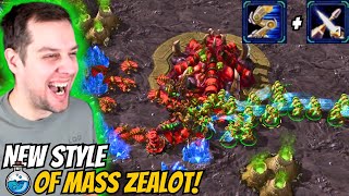 NOBODY can stop my MASS ZEALOTS  Mass Zealots in Grandmaster 11 StarCraft 2 [upl. by Timms]