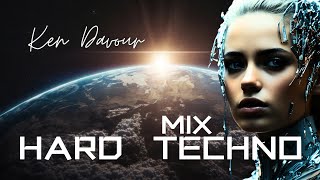 1 HOUR  HARD TECHNO  160 BPM  DARK CLUBBING  MIX amp VISUALS [upl. by Octavie]