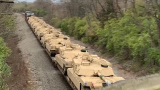 Military Train Goes Under Abandoned Bridge amp Train Diverges In Front Of Me 5 Norfolk Southern Train [upl. by Ribak]