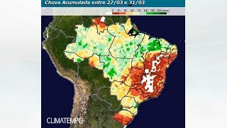 BR terá redução da chuva no Sudeste e parte do CentroOeste [upl. by Nalyt]