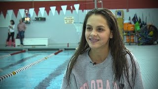 NSW Player Interview  Alexa Puccini Naperville Central Girls Swimming [upl. by Nolos]