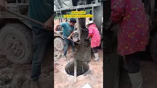 pouring concrete  Pile foundation construction process [upl. by Mosira414]