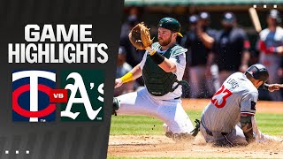 Twins vs As Game Highlights 62224  MLB Highlights [upl. by Myrtie660]