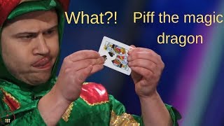 Americans Got Talent 2015 Complete List of the Performances of Piff the magic dragon [upl. by Eolhc]