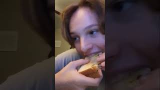 Me eating a sandwich because I said I would on stream [upl. by Aisilef]