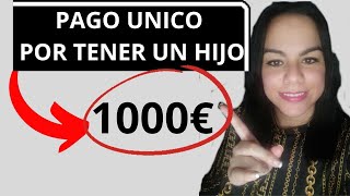 💰SOLICITAR PRESTACION FAMILIA MONOPARENTAL NUMEROSA Y DISCAPACIDAD👉 PAGO UNICO🛑AYUDA 1000€ [upl. by Bose888]