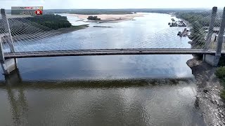 DRONE12 Mississippi River low near Cape Girardeau [upl. by Ahsoym]