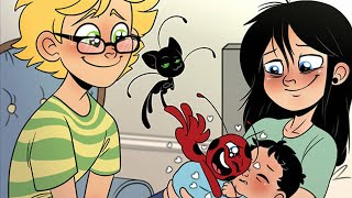 Adriens Glasses p2  Miraculous Ladybug Comic Dub [upl. by Nemlaz]