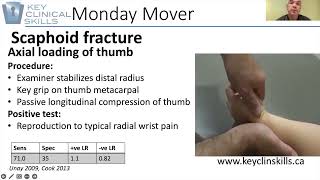 Scaphoid Compression Test Monday Mover [upl. by Katlaps543]