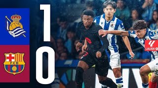 Barcelona vs Real Sociedad 01 Resumen y Goles 2024 [upl. by Arlen]