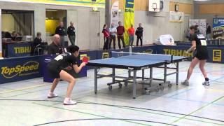 TT Bayerische Meistersch 2015 SV Buxheim 15Christina Feierabend TSV Schwabhausen vs K Teufl [upl. by Neroc]