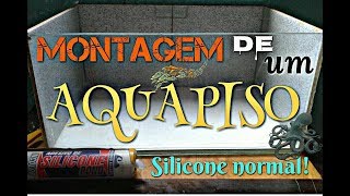 Como fazer Aquário com cerâmica  Piso Aquapiso [upl. by Seadon]