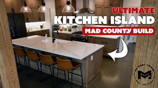 The ULTIMATE Barndominium Kitchen ISLAND  MAD County Build [upl. by Carrew]