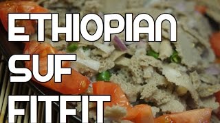 የሱፍ ፍትፍትና መጠጥ Suf Fitfit Recipe  Ethiopian Amharic Vegan Injera Enjera suff Video [upl. by Htiderem]