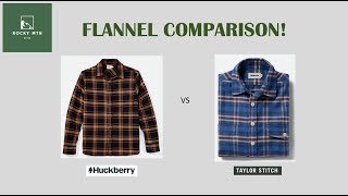 Taylor Stitch Crater Shirt vs Flint and Tinder Jackson Flannel by Huckberry  Review and Comparison [upl. by Nordna294]