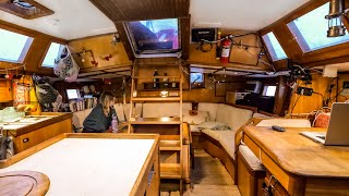 INTERIOR TOUR of our WINTER Alaska Liveaboard Boat [upl. by Aelaza]