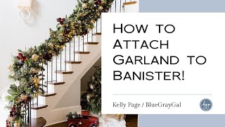 How to Easy Hang Garland for Christmas [upl. by Acirdna612]