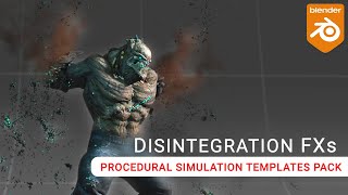 Getting Started with Disintegration FXs  Procedural Simulation Template Pack [upl. by Lukash]