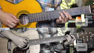 Nylon string vs Steel string  Which one sounds better [upl. by Ricki819]