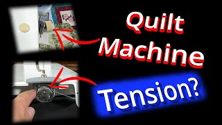 Quilt Machine Tension TIPS [upl. by Stalker]