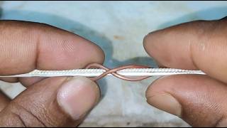 How to make ring with thin silver copper wire  Copper and silver ring making [upl. by Eninnaj]