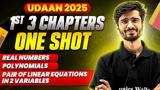 Class 10th Maths 1st 3 Chapters Complete 1 Shot  By Ritik Sir  Class10thUDAAN  PW 🔥 [upl. by Ettari444]