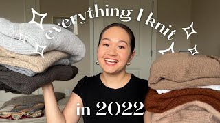 everything I knit in 2022  a year of sweaters tanks wraps and more [upl. by Notnek]