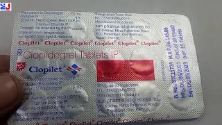 Clopilet 75mg Tablet  Clopidogrel 75mg Tablet  Clopilet 75mg Tablet uses side effects Review Hindi [upl. by Amsirp]