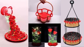 4 Creative ideas using plastic bottle  Waste materials craft ideas easy  Best out of waste [upl. by Charlean612]