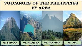 VOLCANOES OF THE PHILIPPINES  RANKED BY AREA  STATSPH VIDEOS [upl. by Nahttam]