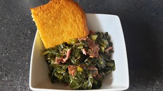 Southern Collard Greens With Smoked Neckbones  Collard Greens Recipe [upl. by Drageruaeb]