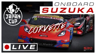 LIVE ONBOARD  Qualifying  Suzuka  9 Bingo Racing Corvette GT3  Japan Cup 2024 [upl. by Lem130]