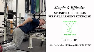 Essential Spondylolisthesis Exercises for Extension Pain Stretch amp Strengthen with Prone Leg Drops [upl. by Ardnassela]