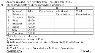 MSExcel Stepamp Formula Row amp Column Simple Way 8marks Computer APPLICATION IT SYSTEM TYBCOM SEM5 [upl. by Toddie]