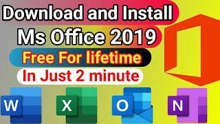 How to Download and Install Original Microsoft Office 2019 Free for Windows 10 on Lifetime  Ms Word [upl. by Mariko978]