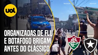 ORGANIZADAS DE FLUMINENSE E BOTAFOGO ENTRAM EM CONFRONTO NA ZONA NORTE DO RIO [upl. by Okramed]