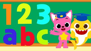 30 MIN Fun Counting amp ABC songs  Learn 110  Phonics Songs  15Minute Learning with Baby shark [upl. by Rind992]