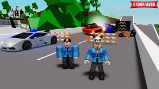 Otoyol Kazası Trafik Polisi Olduk  Roblox Brookhaven [upl. by Sidon]