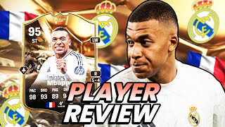 THIS CARD IS CHEATING😱 95 BALLON DOR MBAPPE PLAYER REVIEW FC 25 ULTIMATE TEAM [upl. by Aryl]