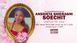 Uitvaart van Anshieta Shieragni Soechit  Live Stream  NAPSTER PRO STUDIO [upl. by Ehtyde]