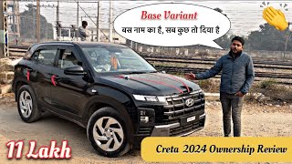 Base Model में इतने Features 😳  Creta Base Variant 2024 Ownership Review ✅ [upl. by Godfree850]