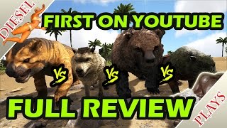 ARK HAPPENED  THYLACOLEO VS SABERTOOTH VS DIREWOLF VS DIREBEAR [upl. by Eelra]