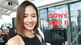 SONY RX0II Handson Worlds Smallest and Lightest Compact Camera [upl. by Nocam]