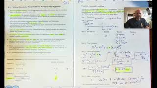 CP1 Physics 114 Solving Kinematics Word Problems [upl. by Esinert]