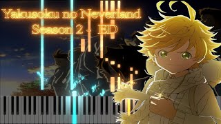 Yakusoku no Neverland Season 2 ED  Mahou by Myuk Piano arrangement [upl. by Leonor]