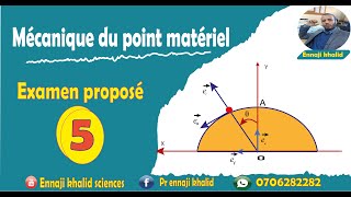 Examen proposé mécanique du point 5 [upl. by Nahsez]