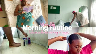 Work day morning routine  Life as a doctor working in Lagos [upl. by Obla73]